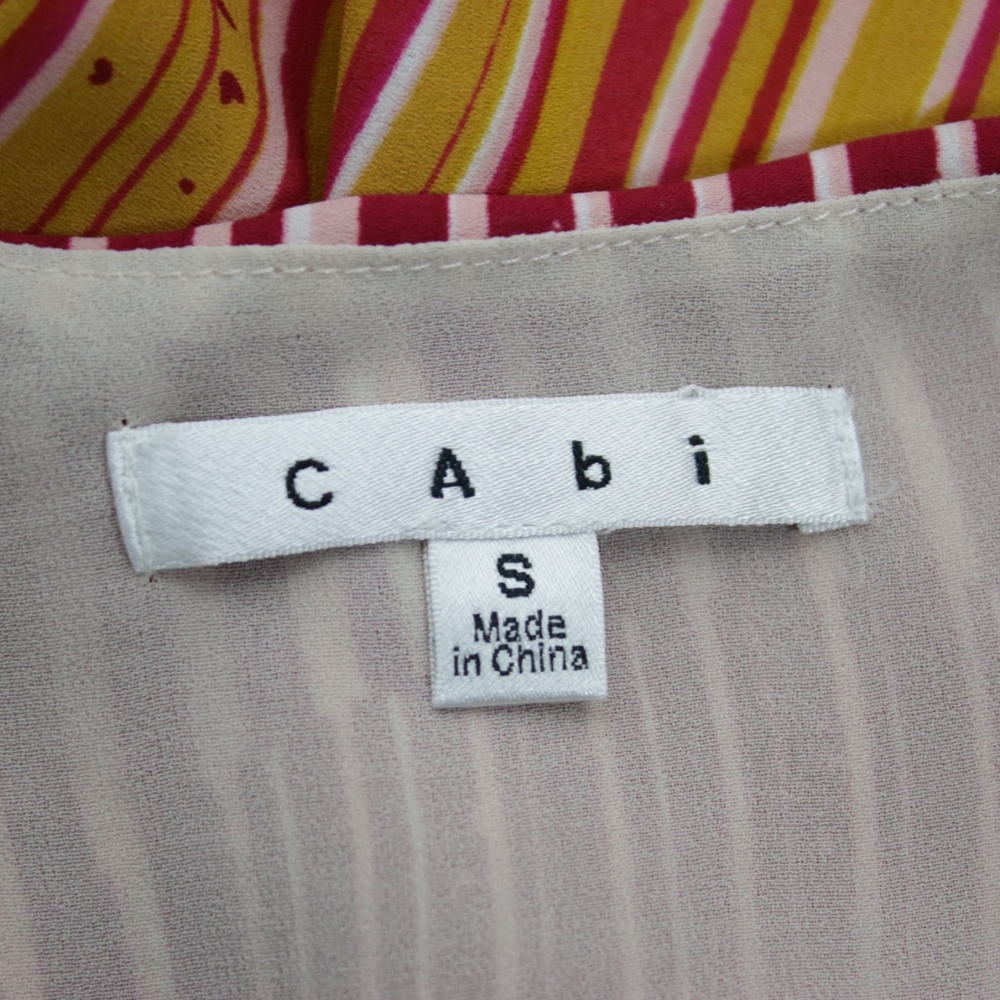 CAbi Multi-Colored Stripe Kimono Shrug SMALL - Picture 3 of 3
